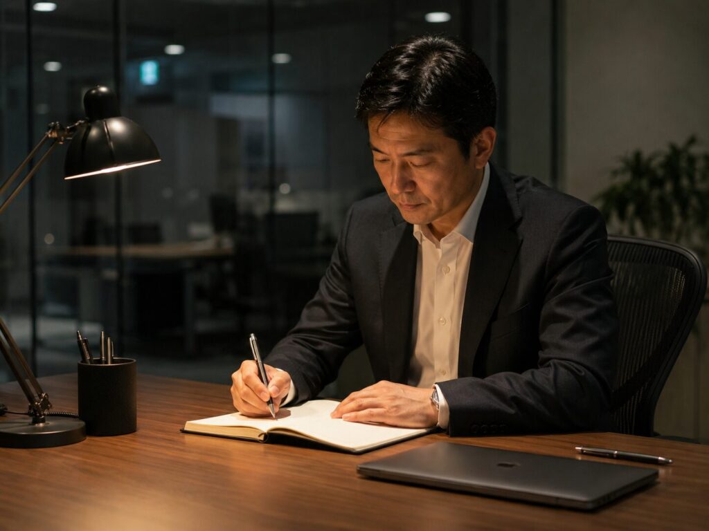 会議後に振り返る上司