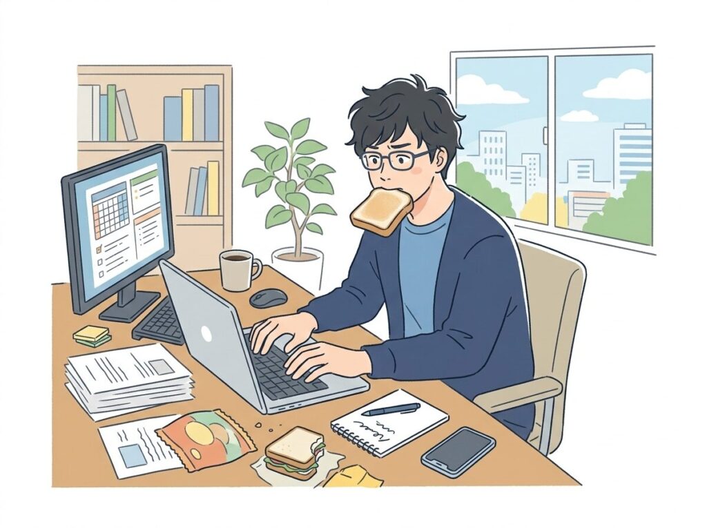 ランチの時間がない在宅勤務