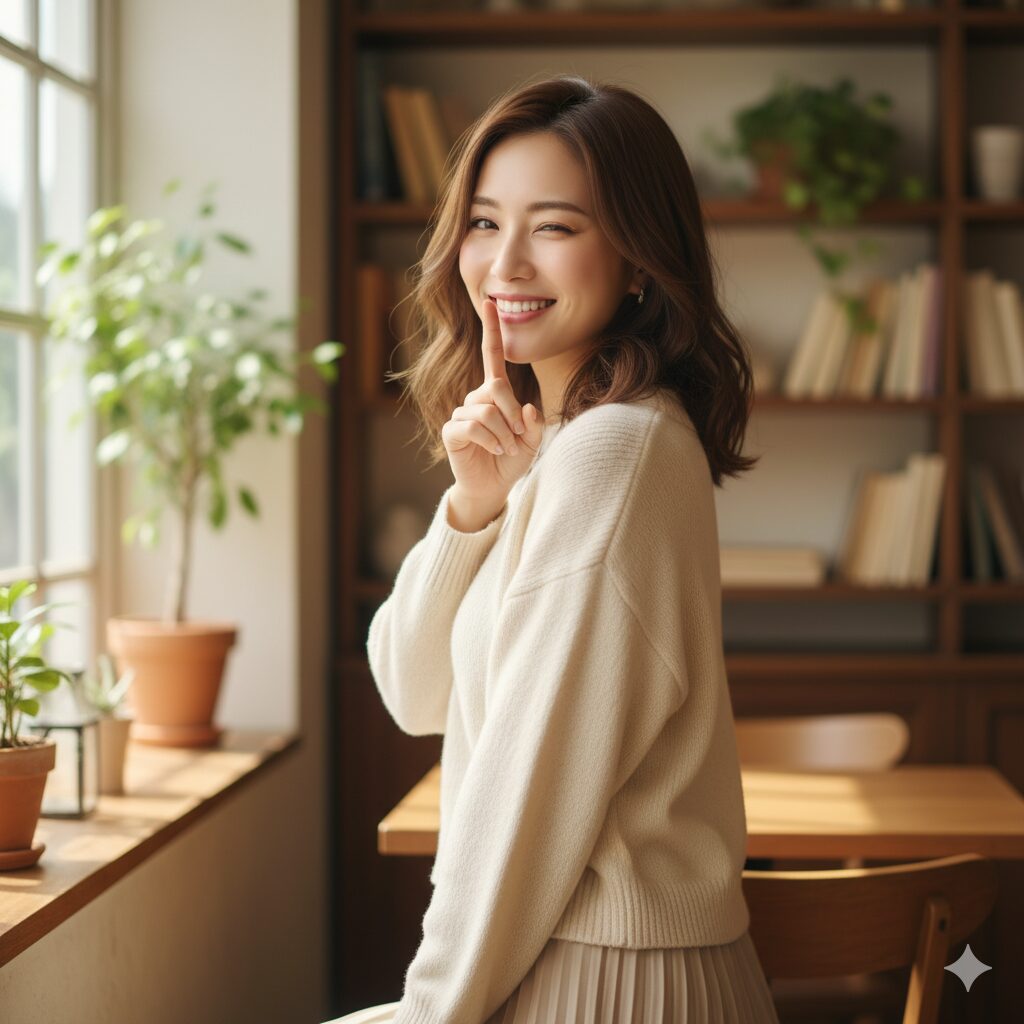 ナイショのポーズ