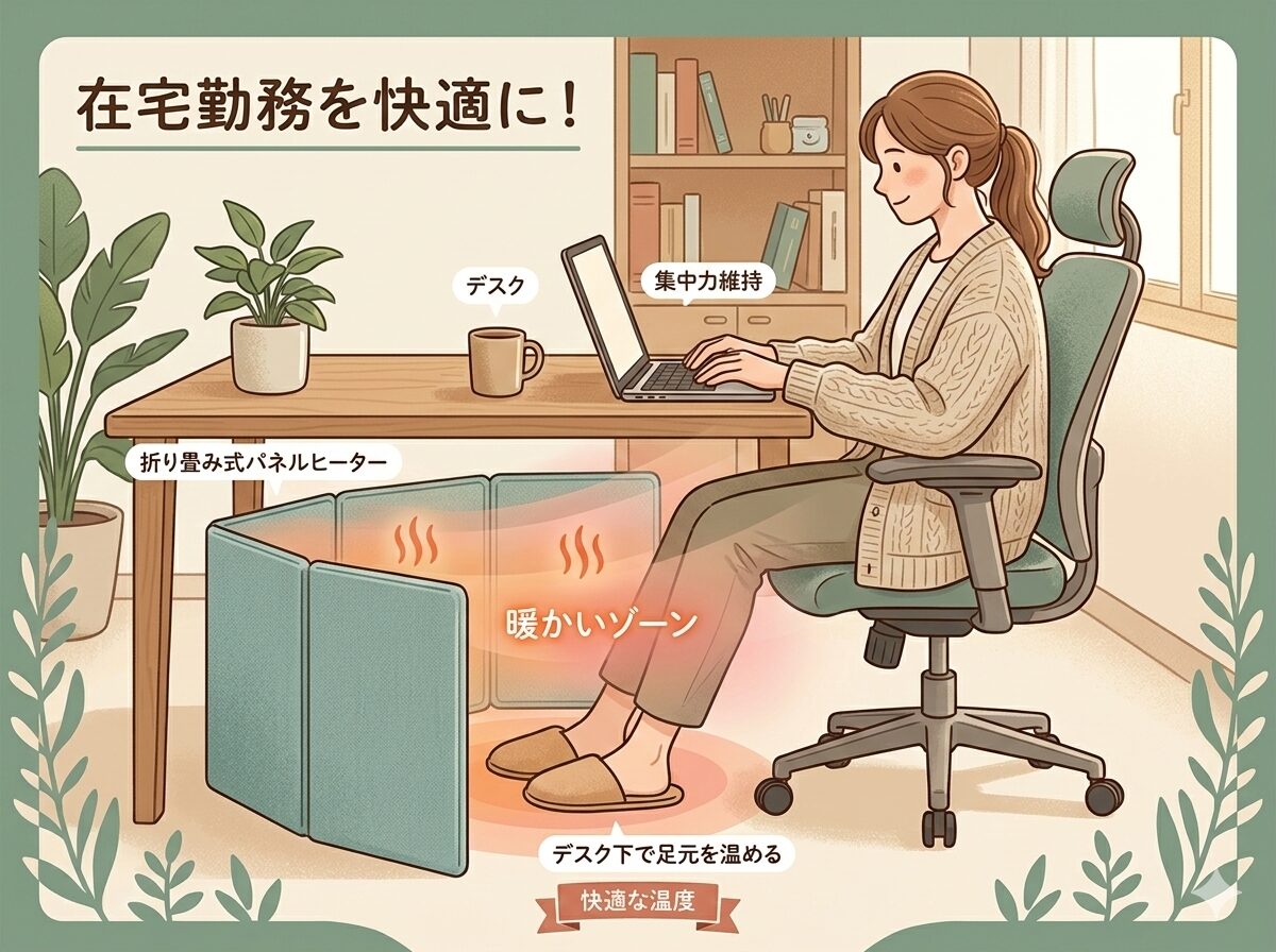 足元パネルヒーター