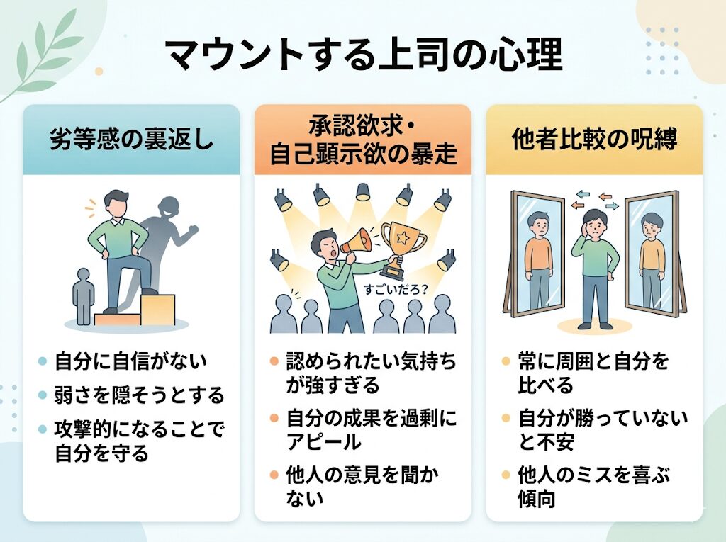 マウントする上司の心理