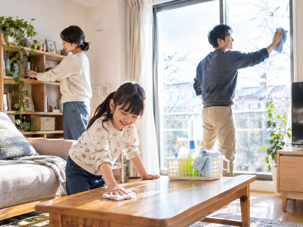 家族で大掃除
