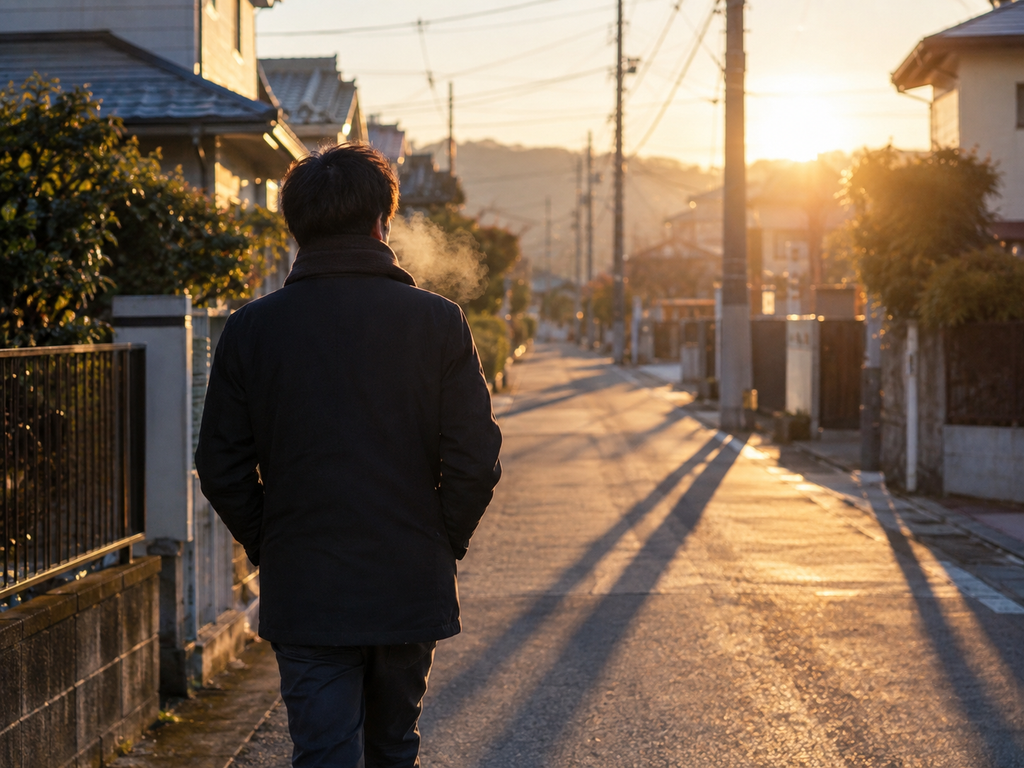 冬の朝散歩